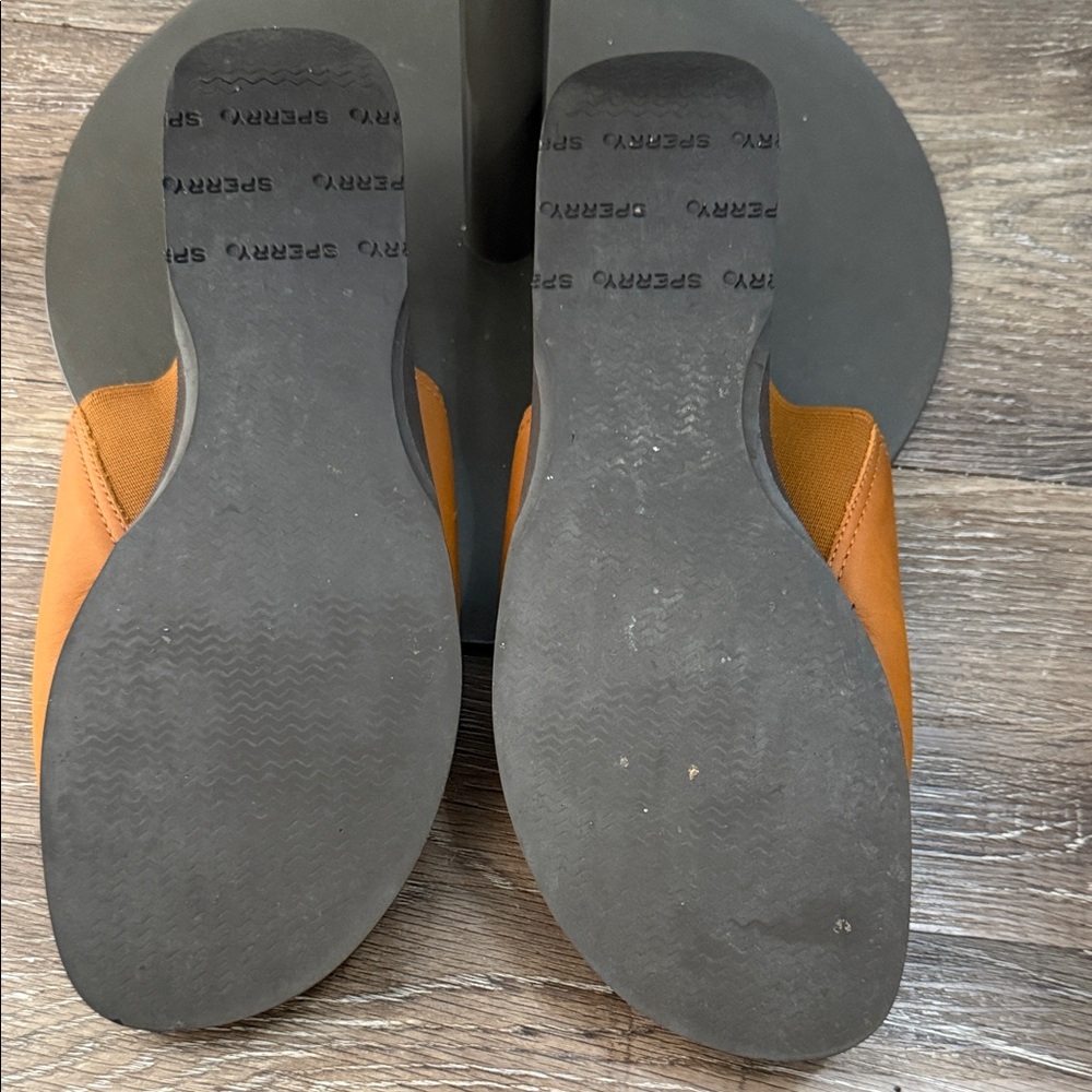 Sperry Brown Leather Slide Sandals View 2